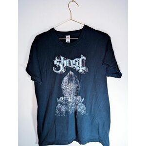 Ghost Black Graphic Tee for Men